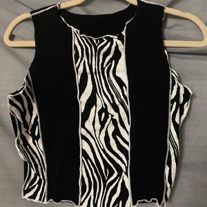 zebra tank top